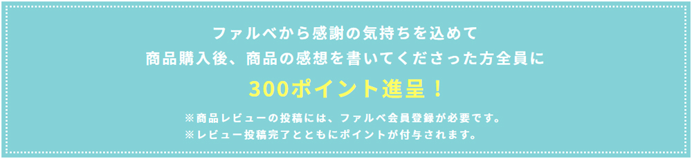 ファルベ レビュー ポイント進呈