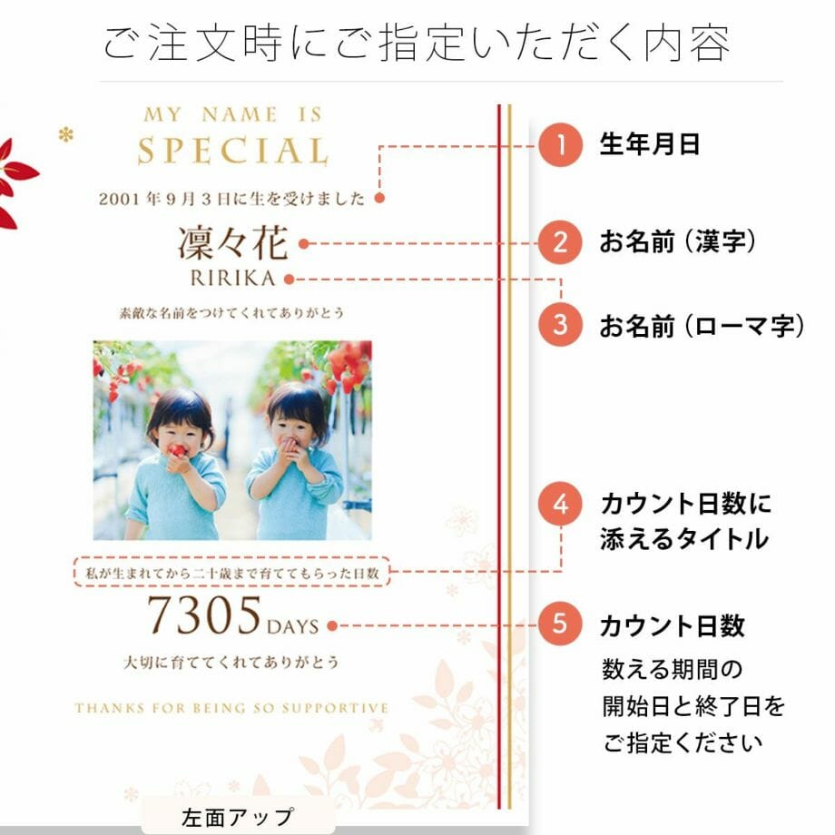 親への逆プレゼント 成人のお礼子育て感謝状