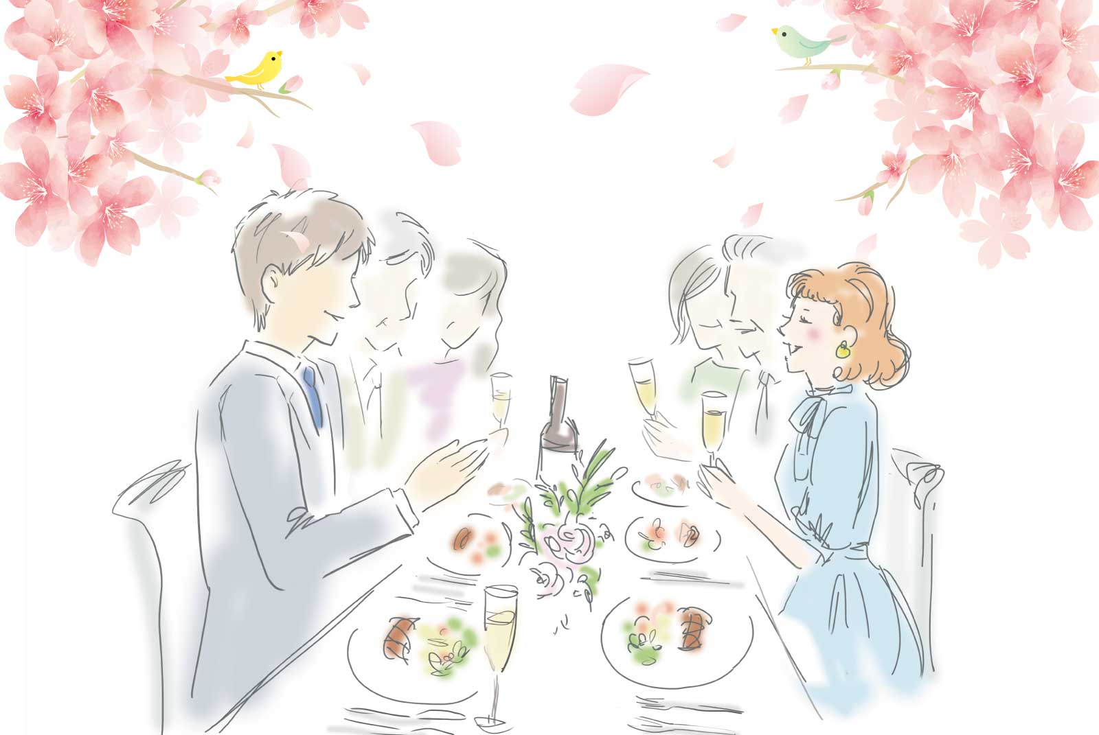 桜の季節の顔合わせ食事会を成功させよう