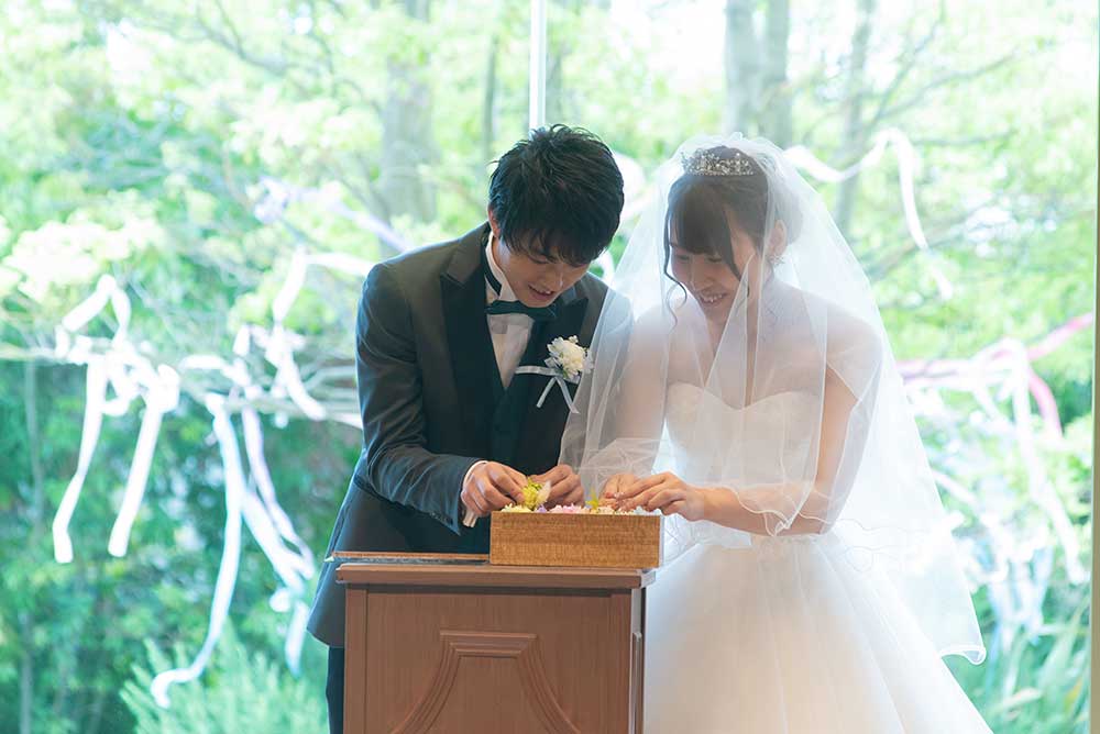 ファルベアンバサダー卒花レポ‗結婚証明書仕上げシーン